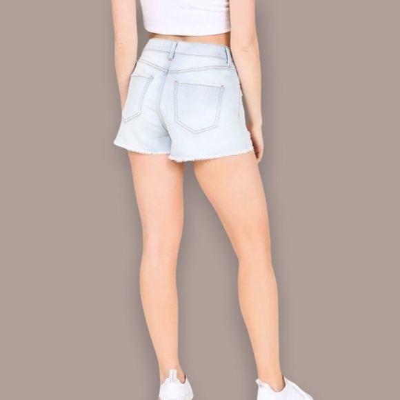 REWASH Super High Rise Wedge Jean shorts Sz‎ 7/28 - Picture 1 of 8